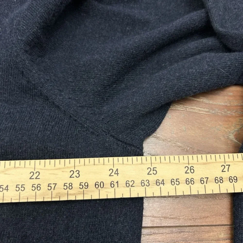 Eddie Bauer Sweater Mens XL Navy Blue Long Sleeve Cotton Cashmere‎ Pullover - Picture 7 of 7